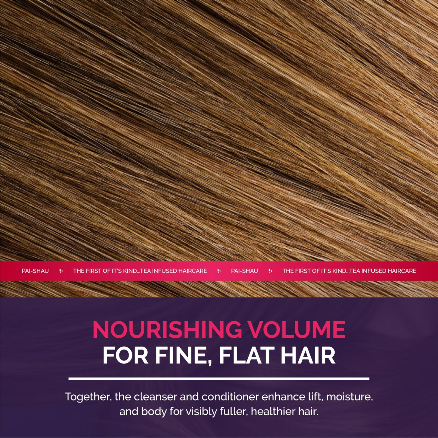 Pai-Shau Opulent Volume Cleanser & Conditioner Duo – 1L Each | Volumizing for Fine Hair