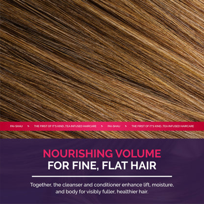 Pai-Shau Opulent Volume Cleanser & Conditioner Duo – 1L Each | Volumizing for Fine Hair