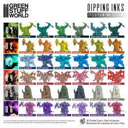 Green Stuff World Paint Set - Dipping collection 04 (Flesh/Red)