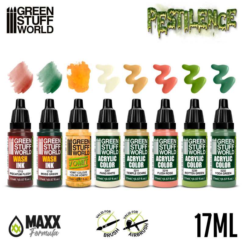 Green Stuff World Paint Set - Pestilence