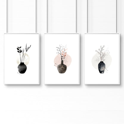 Paintings For Bedroom Wall | Set of 3 wall art prints