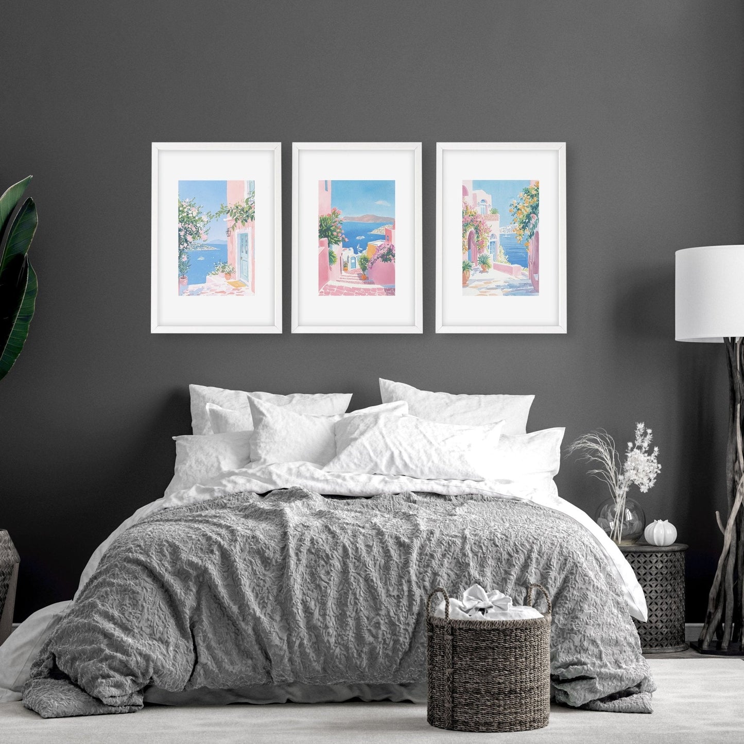 Paintings Of The Sea | Set of 3 Beach Decor Wall art Prints