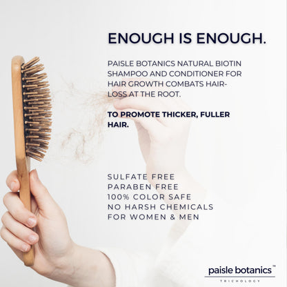 Paisle Botanics Biotin 2-in-1 Shampoo & Conditioner | Hair Thickening