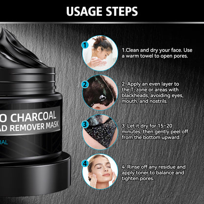 Paistely Blackhead Mask Peel Off — Charcoal Purifying Deep-Cleansing Mask (120g)