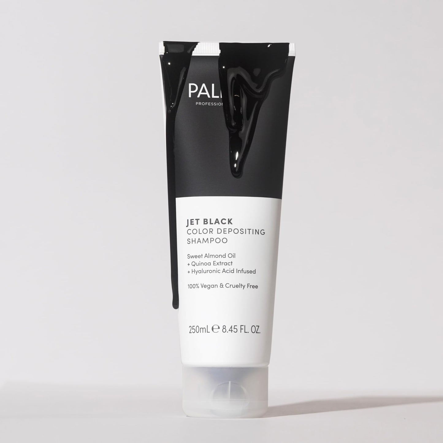 Pallure Jet Black Color Depositing Shampoo — Quick Color Refresh, 250 ml