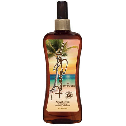 Panama Jack Amplifier Suntan Oil 0 SPF • Light Exotic Oils, Tropical Fragrance • Pack of 12 (8 oz each)