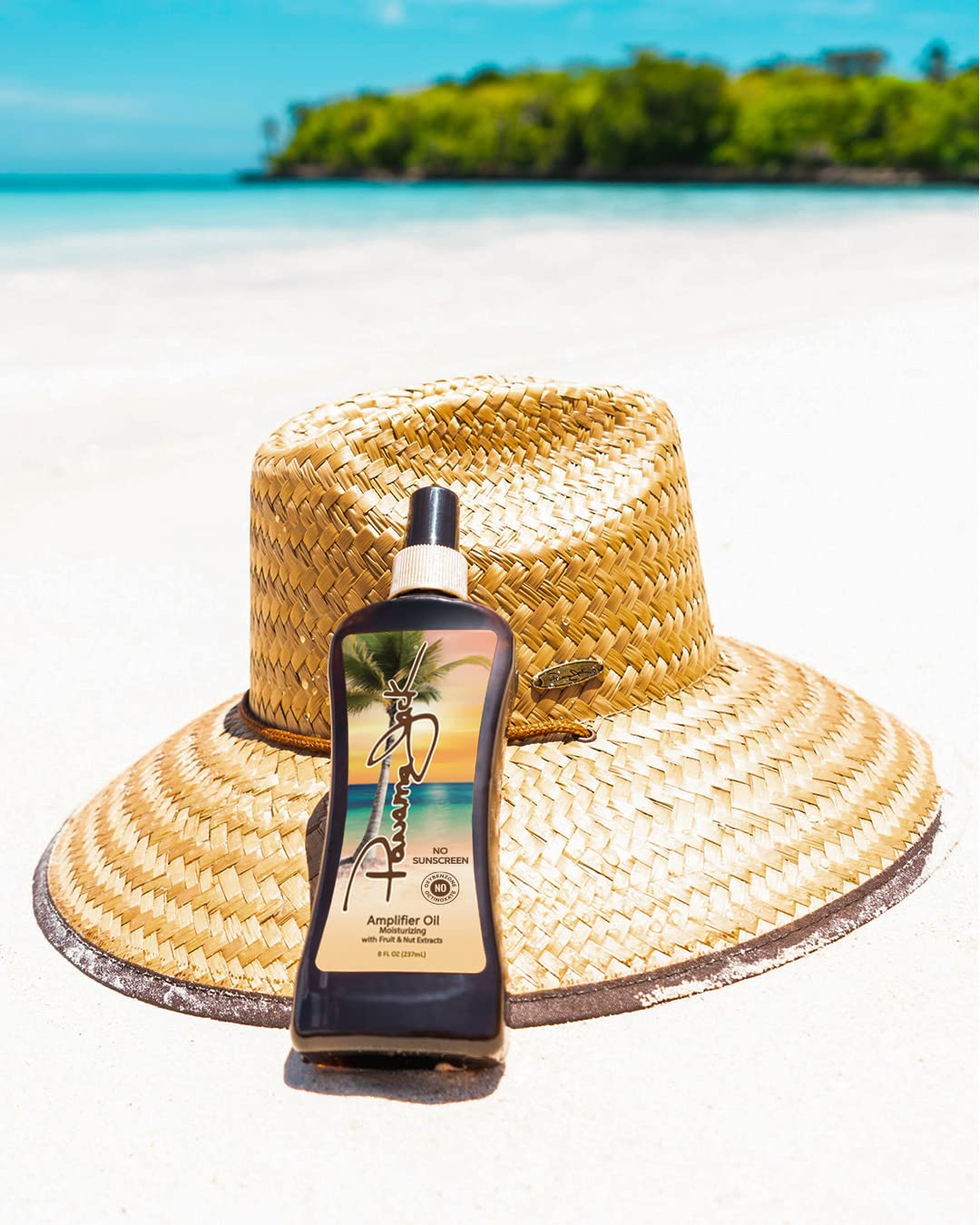 Panama Jack Amplifier Suntan Oil – SPF 0, Light Exotic-Oil Formula, 8 oz (Pack of 6)