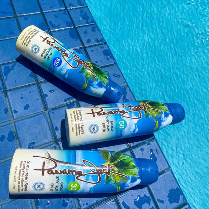 Panama Jack SPF 100 Continuous Spray Sunscreen | Broad Spectrum UVA/UVB, Water Resistant, 6-Pack