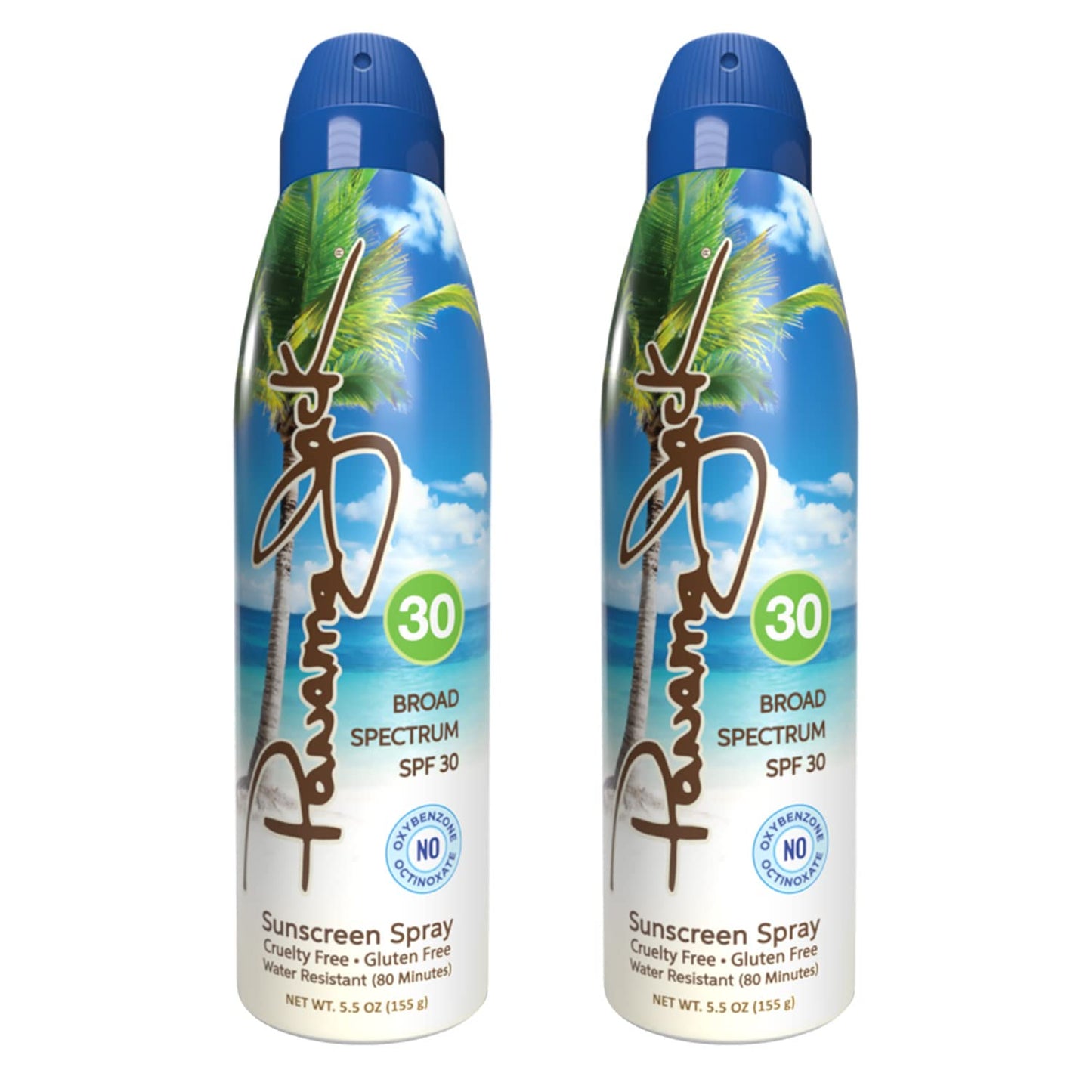 Panama Jack Continuous Spray Sunscreen SPF 30 – Broad Spectrum & Water-Resistant
