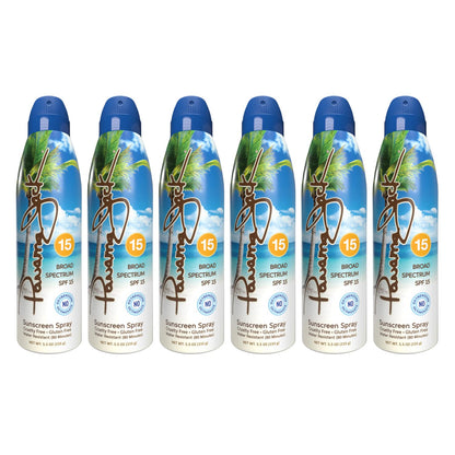 Panama Jack Continuous Spray Sunscreen SPF 15 – Broad Spectrum, Water Resistant, Cruelty Free (2 Pack)