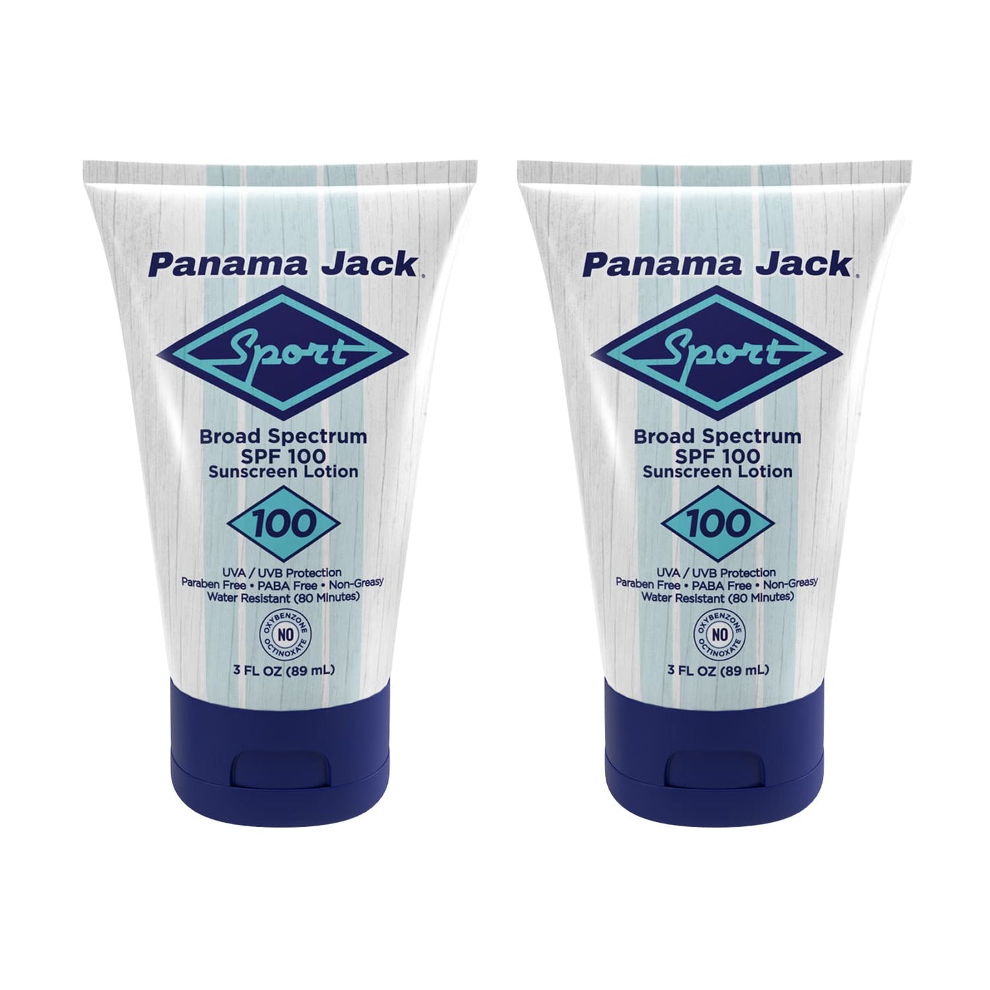 Panama Jack Sport Sunscreen Lotion SPF 100 - Non-Greasy, Water-Resistant, Cruelty-Free, 3 oz (Pack of 12)