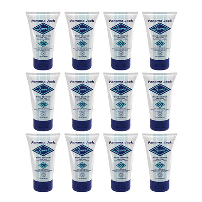 Panama Jack Sport Sunscreen Lotion SPF 100 - Non-Greasy, Water-Resistant, Cruelty-Free, 3 oz (Pack of 12)