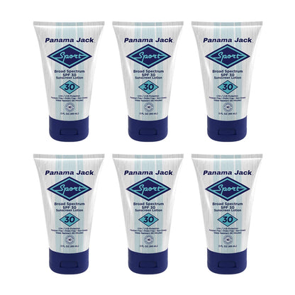 Panama Jack Sport Sunscreen Lotion SPF 30 – Non-Greasy, Reef-Friendly, 3 fl oz (Pack of 2)