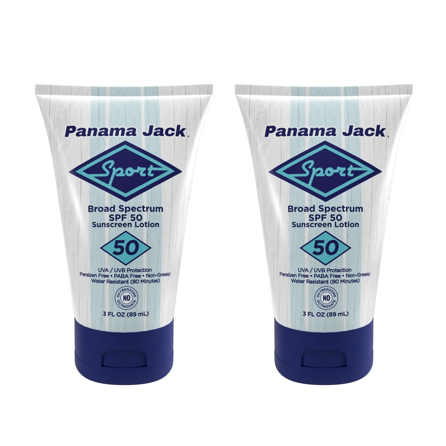 Panama Jack Sport Sunscreen Lotion SPF 50 – Broad Spectrum, Non-Greasy, 3 oz (6-Pack)