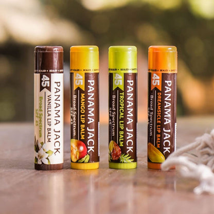 Panama Jack Sunscreen Lip Balm SPF 45 – Broad Spectrum Lip Protection (7 Pack)
