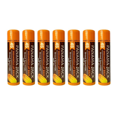 Panama Jack Sunscreen Lip Balm SPF 45 – Dreamsicle (Pack of 7)