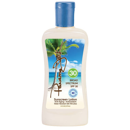 Panama Jack Sunscreen Suntan Lotion SPF 30 – Broad Spectrum UVA/UVB, Cruelty-Free, 6 fl oz (Pack of 12)