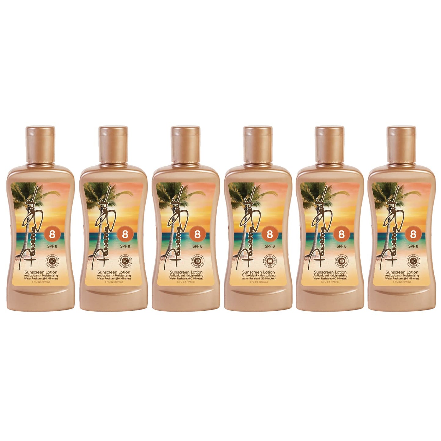 Panama Jack Sunscreen Tanning Lotion SPF 8 – 2 Pack, Reef-Friendly & Cruelty-Free