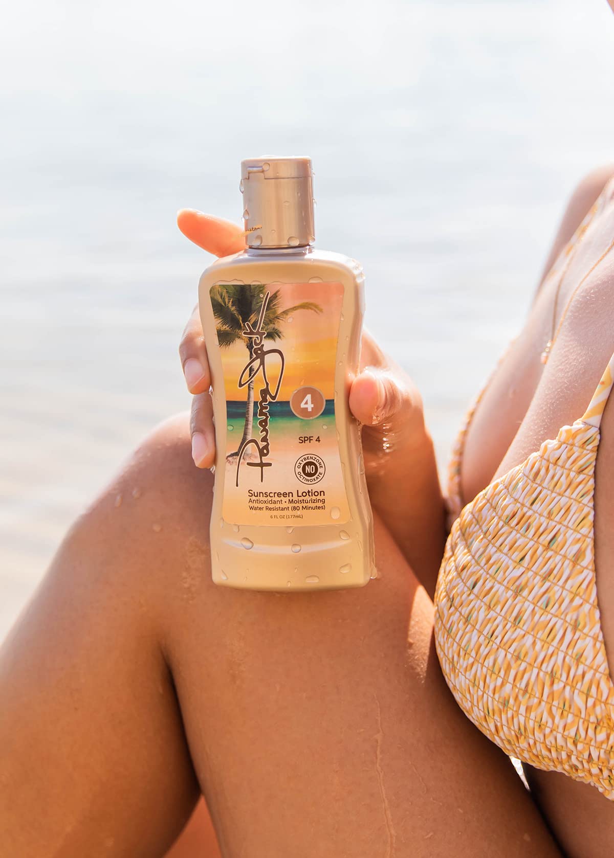 Panama Jack Sunscreen Tanning Lotion SPF 4 – Cruelty-Free 2-Pack (6 oz)