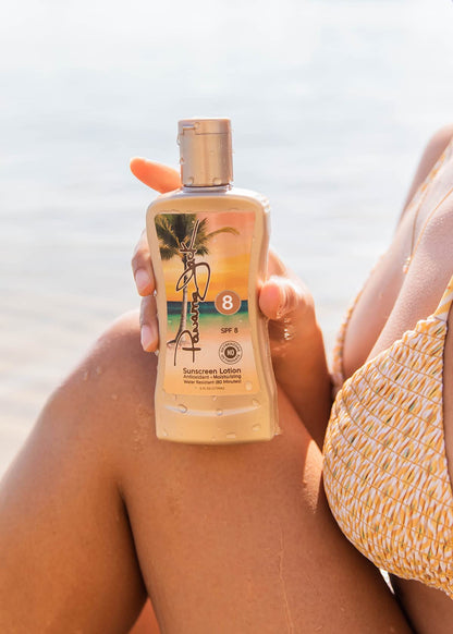 Panama Jack Sunscreen Tanning Lotion SPF 8 – Cruelty-Free, Reef-Friendly, 6 oz (Pack of 12)