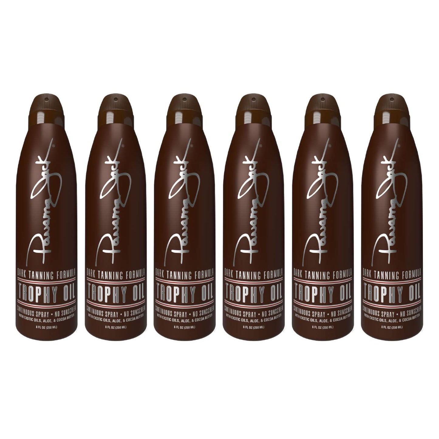 Panama Jack Trophy Suntan Oil – 0 SPF, Exotic Oils + Aloe & Cocoa Butter (Pack of 2)