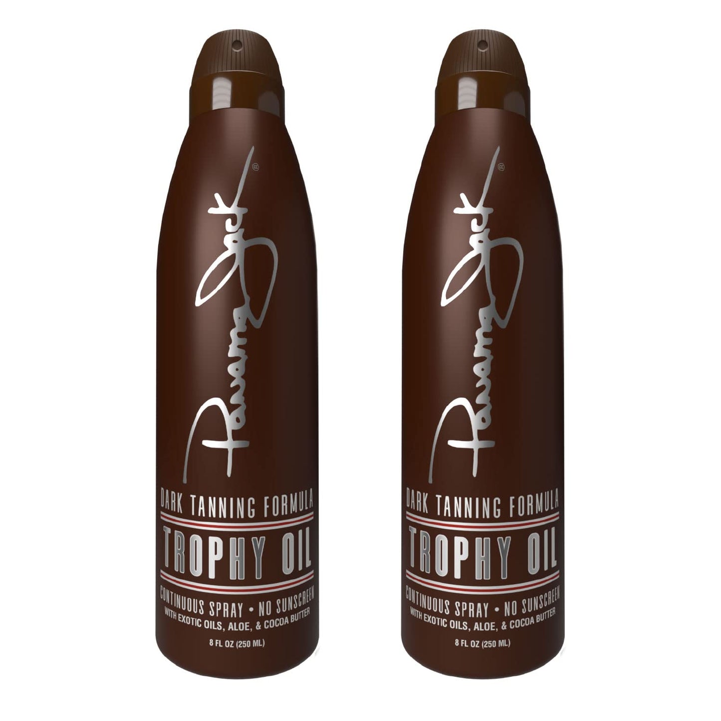 Panama Jack Trophy Suntan Oil – 0 SPF, Exotic Oils & Cocoa Butter, 5.5 oz (Pack of 6)