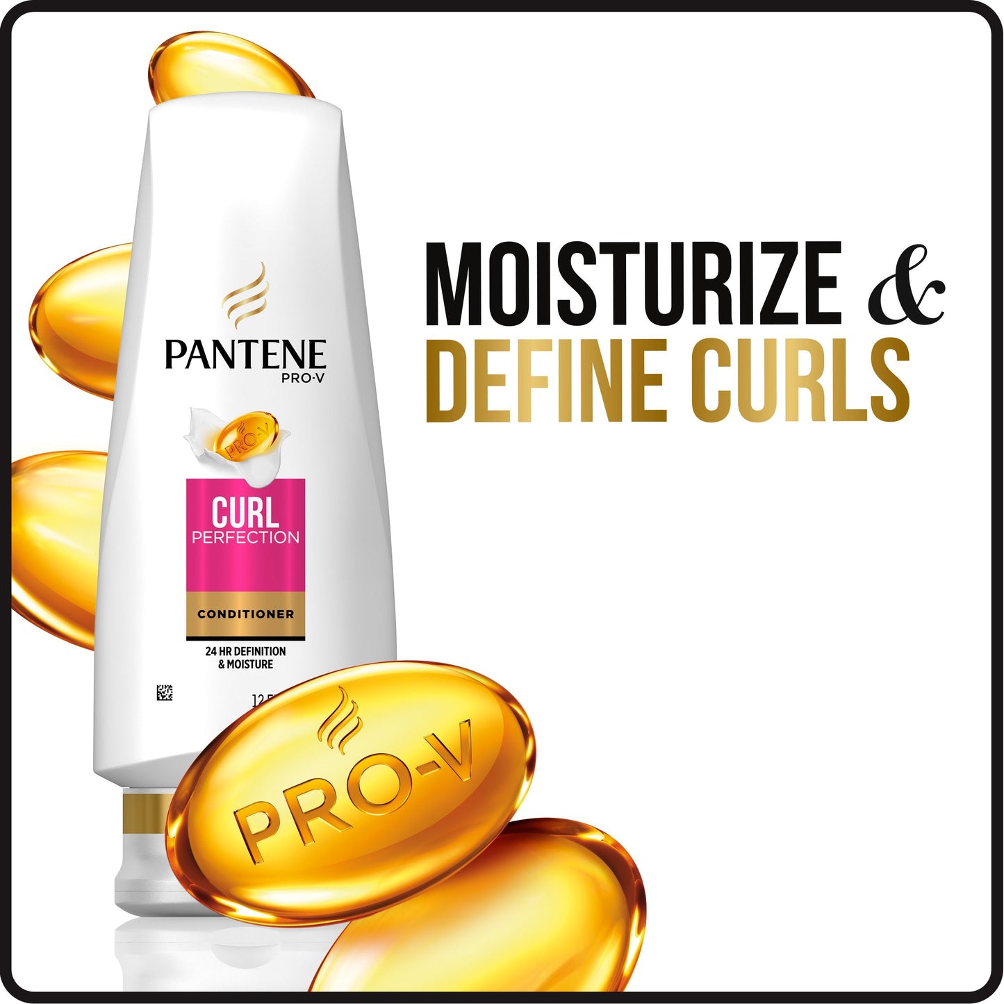 Pantene Pro-V Curl Perfection Conditioner – 17.7 fl oz | Hydration, Definition & Frizz Control