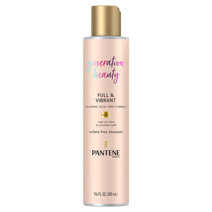 Pantene Generation Beauty Full & Vibrant Shampoo with Hyaluronic Acid – 9.6 Fl Oz