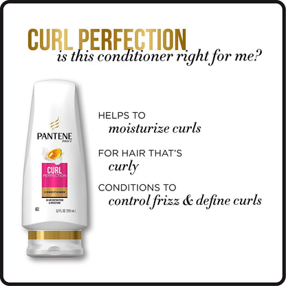 Pantene Pro-V Curl Perfection Moisturizing Conditioner – 12oz (Pack of 2)