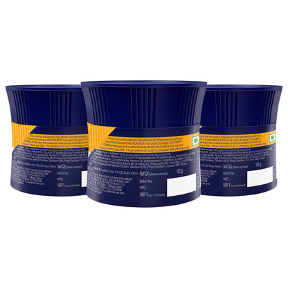 Parachute Advansed Anti Hairfall Hair Cream for Men – Almond & Coconut, Non-Sticky, Oil Replacement (3x3.3oz)