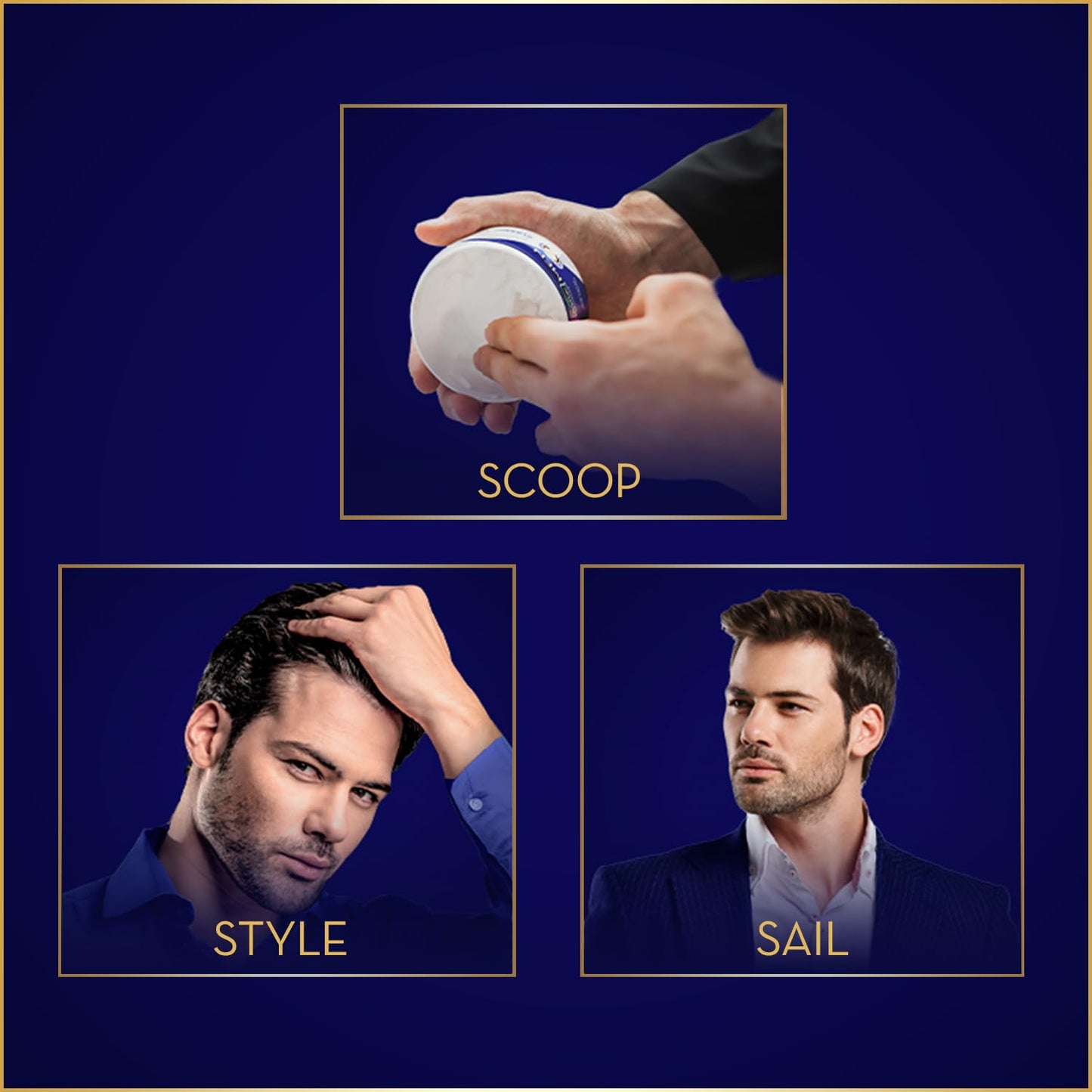 Parachute Advansed Hair Cream for Men – Coconut Moisturizing, Non-Sticky, After Shower, Pack of 3