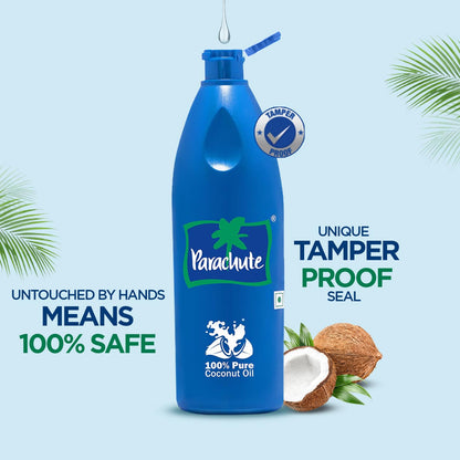 Parachute 100% Pure and Natural Unrefined Coconut Oil | No Chemicals & Added Preservatives | 31 fl.oz