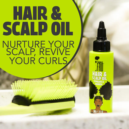 Pardon My Fro Hair & Scalp Oil – Hydrates Curls, Braids & Twists (2 fl oz)
