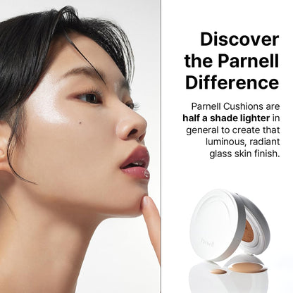 Parnell Cicamanu Serum Cushion – Lightweight Moisturizing Foundation for Sensitive Dry Skin (Pearl Skin, 0.52 fl oz, 30W)