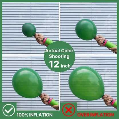 PartyWoo Dark Green Balloons Kit 127 Pcs for Arch Garlands 36in to 5in