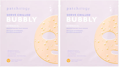 Patchology Brightening Gel Mask with Resveratrol & Niacinamide – Hydrogel Mask, Pack of 2