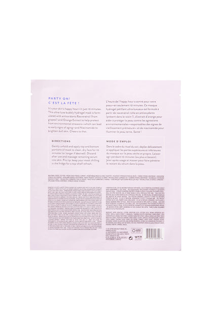 Patchology Brightening Gel Mask with Resveratrol & Niacinamide – Hydrogel Mask, Pack of 2