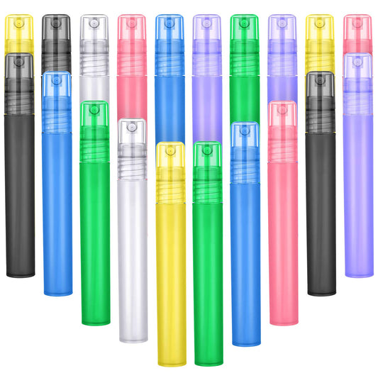 Patelai 20-Pack 10ml Frosted Fine Mist Spray Bottles – Refillable Travel Containers