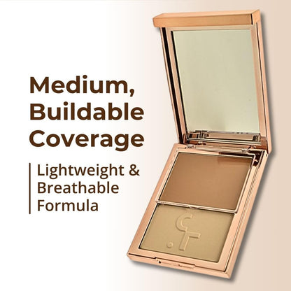 PATRICK TA Major Skin Crème Foundation and Finishing Powder Duo – Fair 3 | Buildable Coverage & Skin-Like Finish