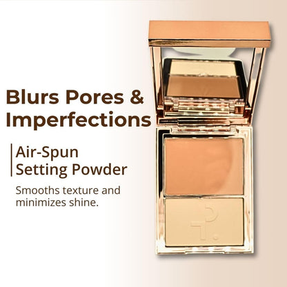 PATRICK TA Major Skin Crème Foundation and Finishing Powder Duo – Fair 3 | Buildable Coverage & Skin-Like Finish