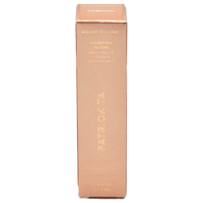 PATRICK TA Major Volume Plumping Lip Gloss in Superficial – Hydrating Beige Lip Shine