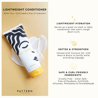 PATTERN Beauty Lightweight Conditioner by Tracee Ellis Ross — Lightweight Moisture for 3a–4c Curls | 3 Fl Oz
