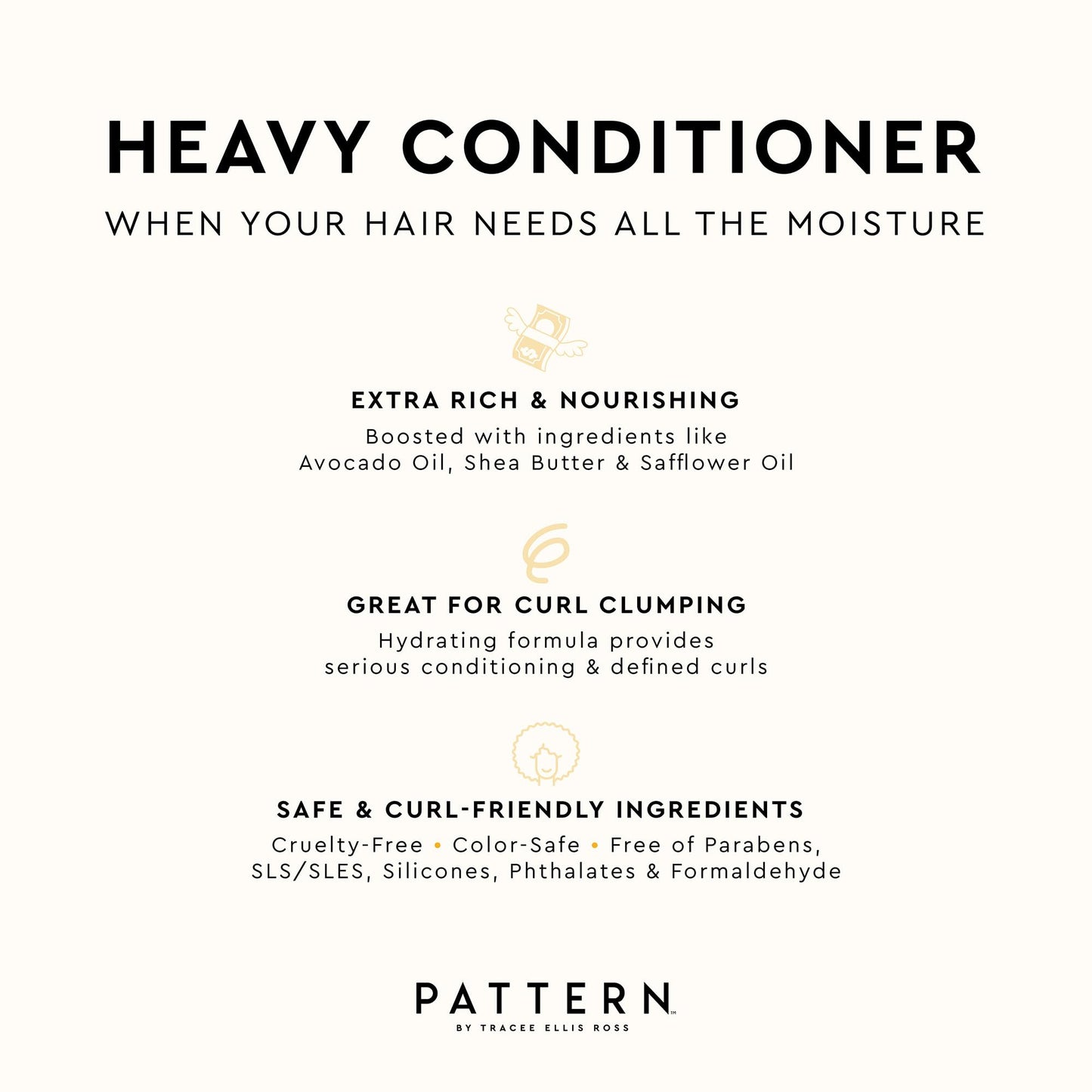 PATTERN Heavy Conditioner by Tracee Ellis Ross — Rich Hydration for Curly Hair (3B–4C)