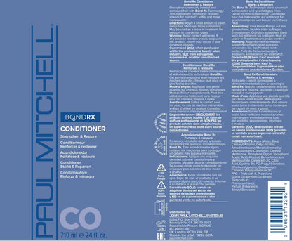 Paul Mitchell Bond Rx Conditioner – Strengthens & Restores Chemically Treated Hair (24 oz)