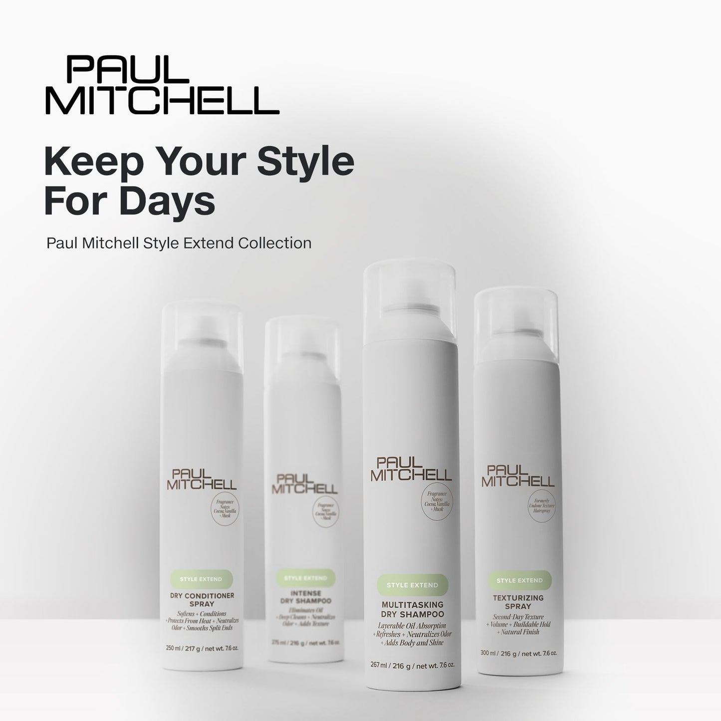 Paul Mitchell Multitasking Dry Shampoo – Refreshes Hair, Adds Body, All Hair Types (7.6 oz)