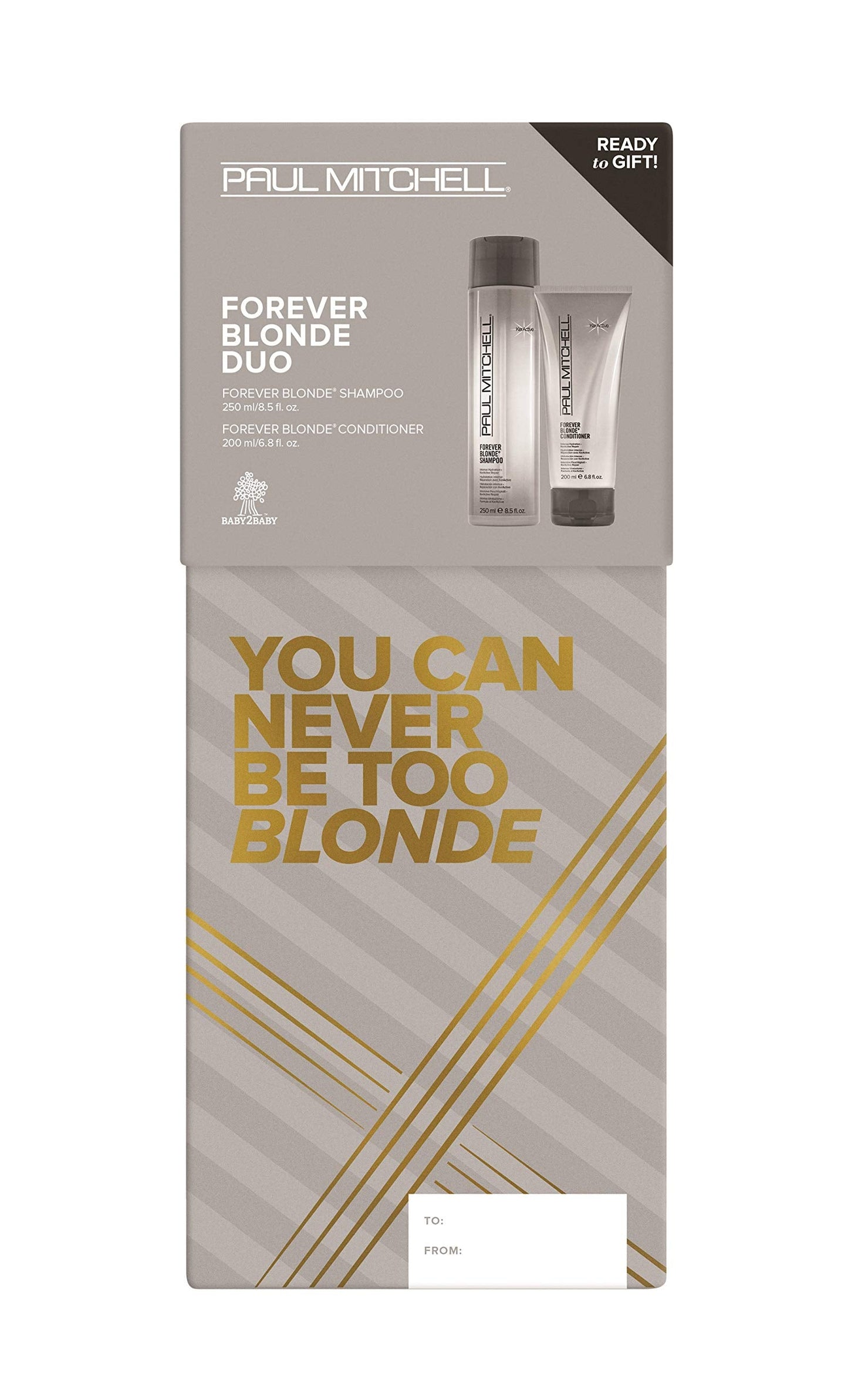 Paul Mitchell Forever Blonde Holiday Gift Set — Sulfate-Free Shampoo & Color-Safe Conditioner