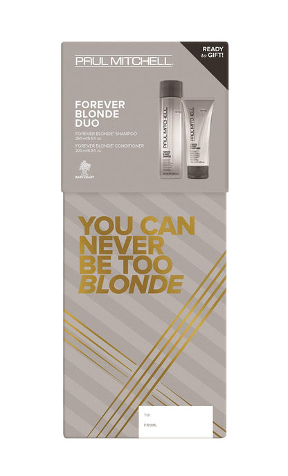 Paul Mitchell Forever Blonde Holiday Gift Set — Sulfate-Free Shampoo & Color-Safe Conditioner