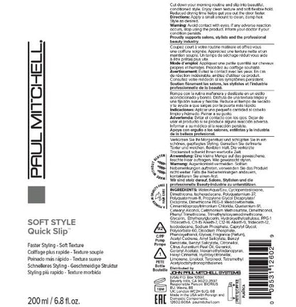 Paul Mitchell Quick Slip Styling Cream – Faster Drying, Soft Texture | 6.8 fl oz