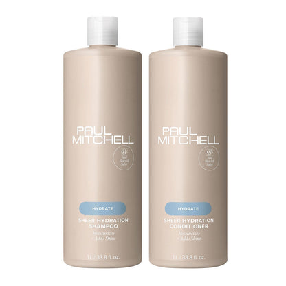 Paul Mitchell Sheer Hydration Moisture Liter Duo – Hydrating Shampoo & Conditioner