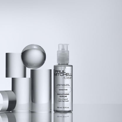 Paul Mitchell Clear Smoothing Serum — Fragrance-Free Blowout Primer for Sensitive Skin